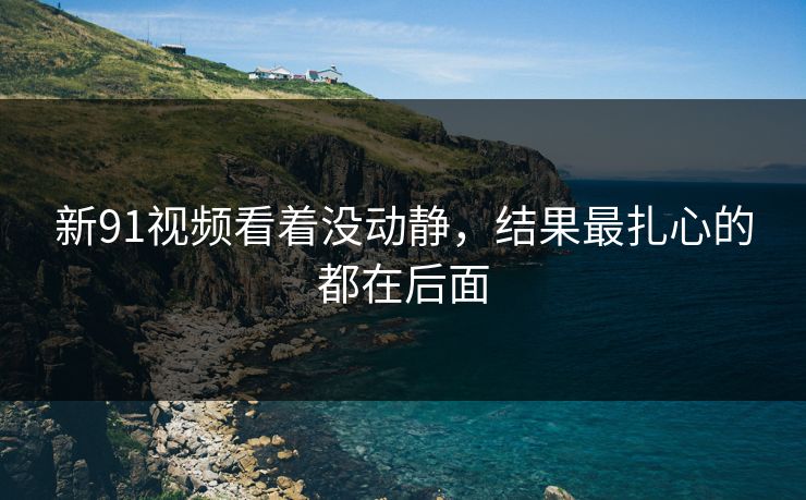 新91视频看着没动静，结果最扎心的都在后面